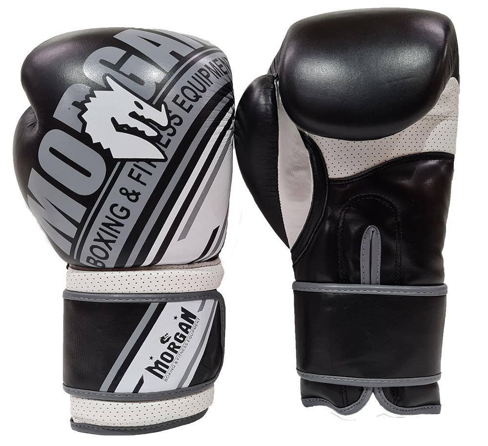 MORGAN AVENTUS LEATHER Boxing Gloves Muay Thai MMA [Boxing Glove Weight ...