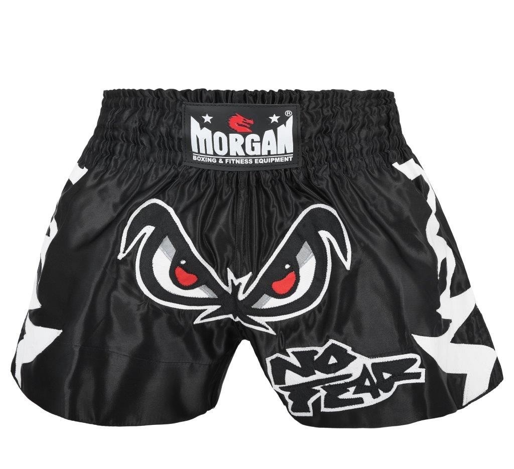 Muay Thai Boxing Shorts (All Black) - Morgan Sports