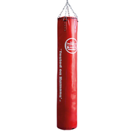 PUNCH BOXING BAG-EMPTY CASING -Trophy Getters-6ft RED