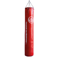 PUNCH Boxing Bag [Trophy Getters] REFILLABLE-6FT-Red