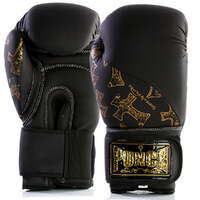 PUNCH BOXING GLOVES-Urban️ GOLD CROSS 12OZ BLACK