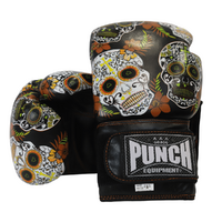 PUNCH BOXING GLOVES-Black Diamond-16OZ-TROPICAL SKULL