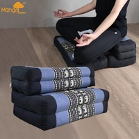 3-Fold Portable Zafu&Zabuton Meditation Cushion BlueEle