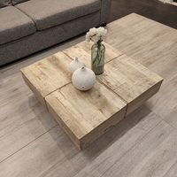 "Spencer" Solid Timber Coffee Table 80x80 cm