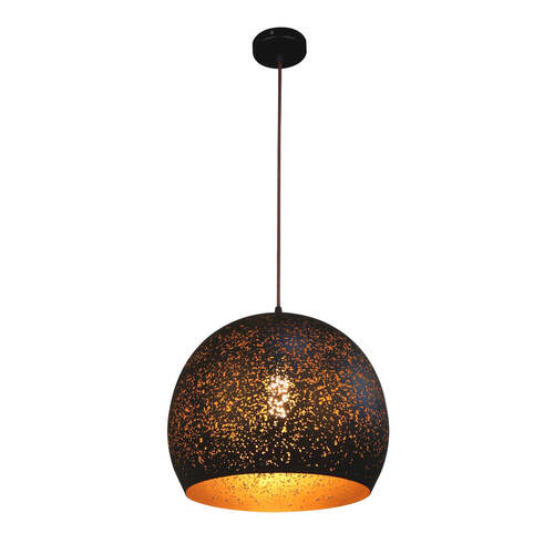 CELESTE: Bohemian Rustic Embossed Dome Shape Pendant Light 350mm