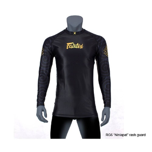 FAIRTEX 'Ninlapat' Black Rash Guard (RG6) [Small]