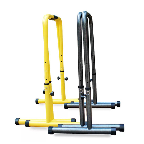 GBL Adjustable Dip Stand Bars Height 77~98cm YELLOW