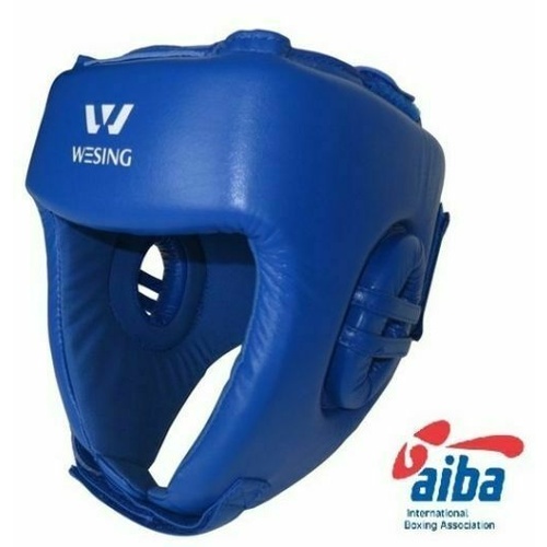 WESING Aiba Approved Leather Head Guard[Large Blue]