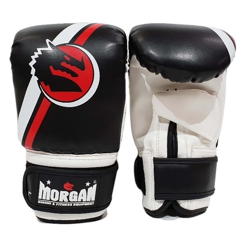 MORGAN Classic Bag MUAY THAI Boxing Training Mitts[Black/White Large]