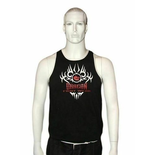 MORGAN DRAGON Martial Arts Uniforms Singlet - Black[Small]