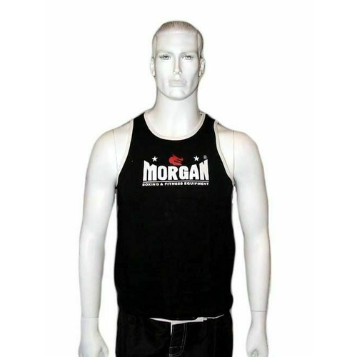 Morgan BOXING MUAY THAI MMA Training Singlet  -  Black[Large]