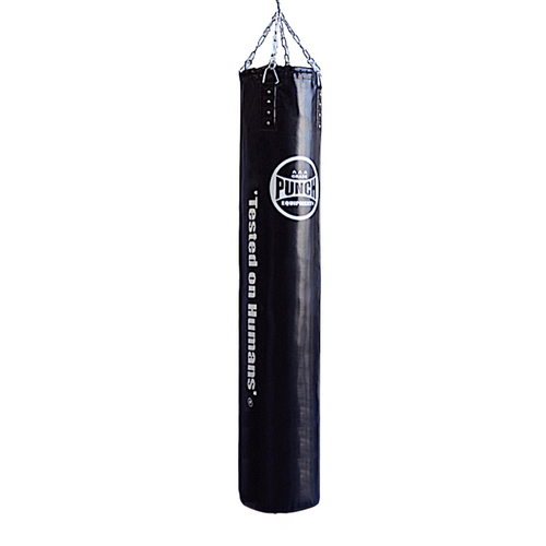 PUNCH BOXING BAG-EMPTY CASING -Trophy Getters-6ft BLACK