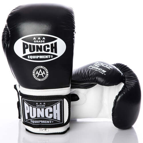 PUNCH BOXING GLOVES-Trophy Getters 8oz/BLACK