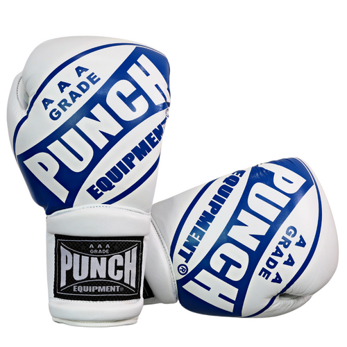 PUNCH BOXING GLOVES-Trophy Getters- LACE UP 10oz/BLUE