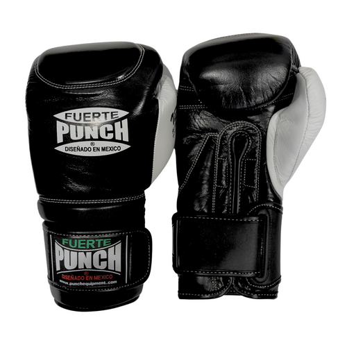 PUNCH BAG GLOVES-Mexican Fuerte-FIBREMESH-OSO BLACK/ WHITE