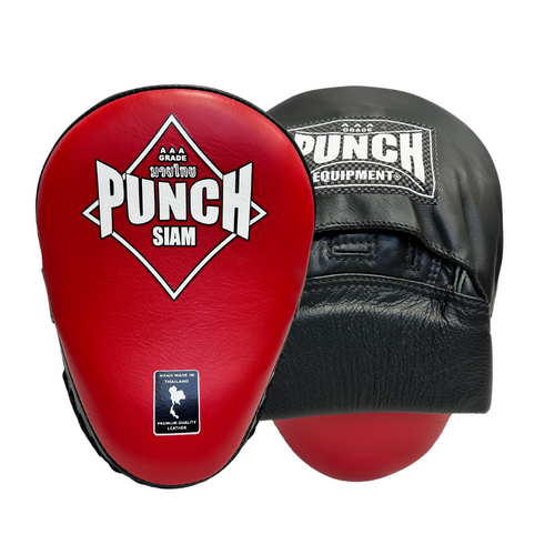 PUNCH FOCUS PADS-Siam-NO STRAPS-RED/ BLACK-OSO