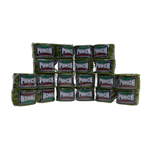 PUNCH HAND WRAPS-Mexican ENDURO-5m-BULK PACK of 10 GREEN