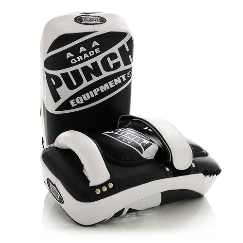 PUNCH THAI PADS-AAA-CURVED-SOFT BLACK/RED