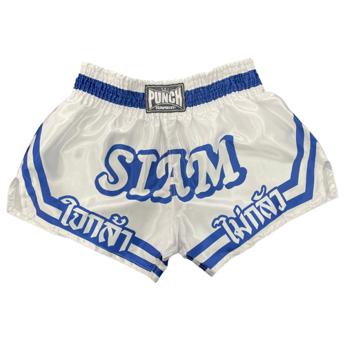 PUNCH THAI SHORTS-Siam-WHITE/BLUE Small