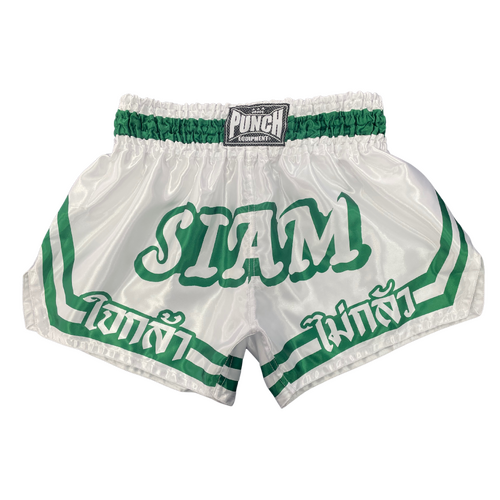 PUNCH THAI SHORTS-Siam-WHITE/GREEN Small