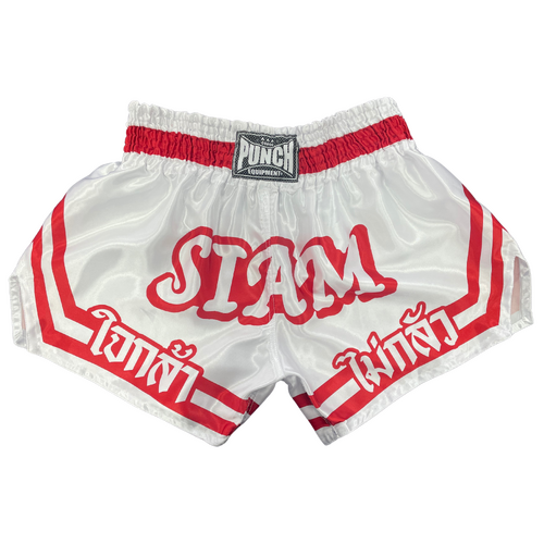 PUNCH THAI SHORTS-Siam-WHITE/RED Small