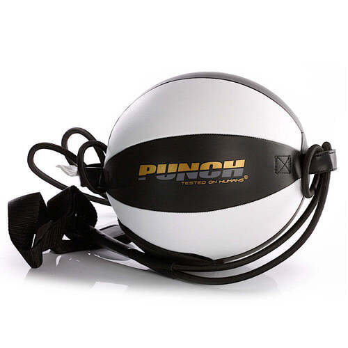 PUNCH FLOOR TO CEILING BALL-Urban W/Straps BLACK/WHITE