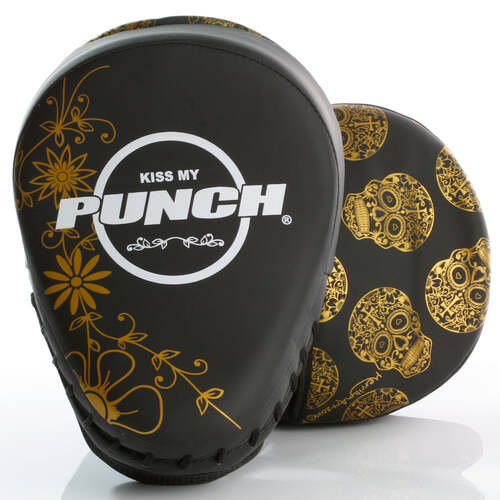 PUNCH Focus Pads [Urban]-GOLD SKULL ART-BLACK