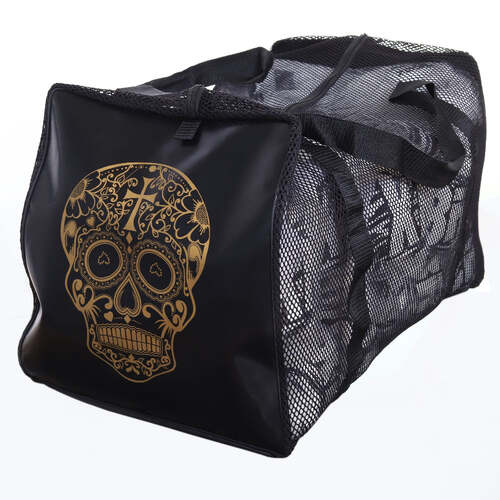 PUNCH GEAR BAG-Mesh/Rip Stop-2FT-GOLD SKULL