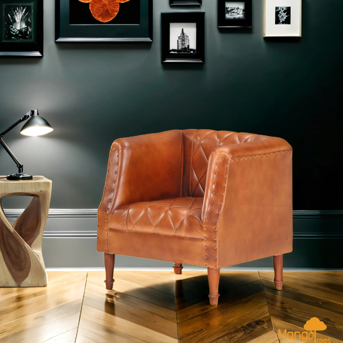 "Vincent" Leather Armchair